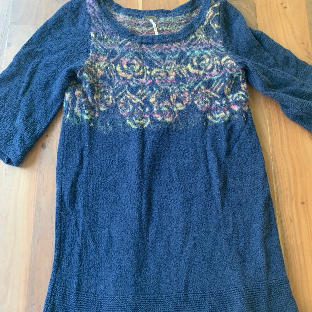 Free People 3/4 sleeve sweater